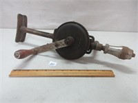 UNIQUE VINTAGE BRACE AND BIT DRILL