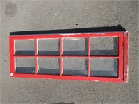 NICE RED 6 PANEL WINDOW 46X18 INCHES