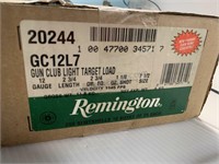 250 rounds 12 gauge Remington in factory sealed