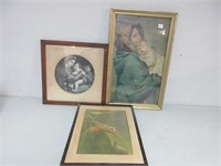 3 VINTAGE PRINTS