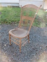 VINTAGE STICK AND BALL CHAIR - NOTE SEAT DMG