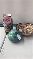 oriental vase, bowl and more