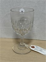 Pressed Glass Goblet - Honeycomb - Circa 1880's