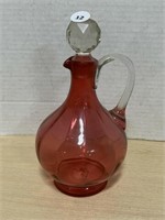 Vinegar Decanter - Hand Blown With Diamond Stopper
