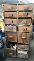 wood tool box with drawers