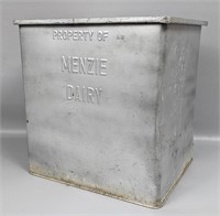 Vintage Menzie Dairy Front Door Cooler