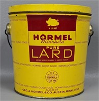 Vintage Hormel 4lb. Lard Can