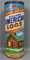 Vintage Halsam Square American Logs Toy