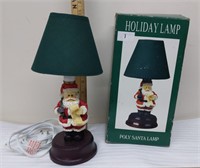 Holiday Santa Lamp 10.5" in Original Box