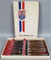 Vintage Regent Sheffield Bakelite Handle Knives