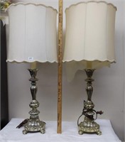 2 Vintage Side Table Lamps