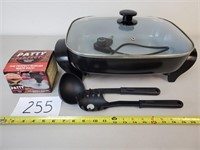 Oster Nonstick Electric Skillet + Extras (No Ship)