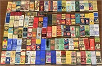 100 old advertising matchbooks Mobilgas Texaco MKT