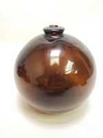 Vtg 5" Northwest Glass - Glass Floats Amber Brown