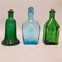Mini 3" Colored Bottles With Corks