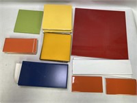 (32) Tiles Assorted Colors Sizes Up To 12X12"