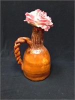 Vtg Flower Vase Jug 7