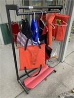 Metal Clothes Rack and Life Vests