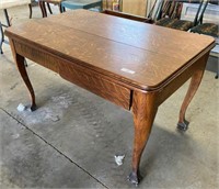 Two-Drawer Oak Table/Partners Desk