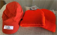 Three Blaze Orange Hats