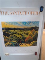 Vtg Santa Fe Opera NEW NOS Poster