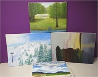 4 Artists Canvas Paintings
