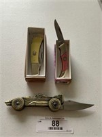 Three Pocket Knives