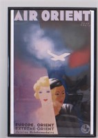 28"x40" Air Orient Framed Repro Poster