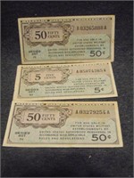 WWII Military Payment Currency
