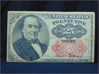 1874 25 Cent Fractional Note