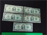 1995 & 2013 $2 Bills