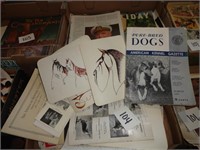 Vintage Paperwork Lot Dogs
