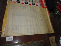 Vintage Architect Drawings/Plans