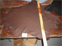 Black Tanned Leather Hide