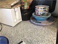 Toaster, Old Recipes and Plastic Reusable Dishware
