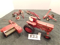 International 856 tractor and implements