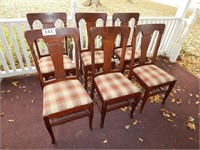 6 oak chairs