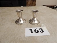 Sterling candle holders