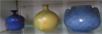 3 Art Pottery Vases