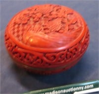 Chinese Cinnabar Dresser Jar