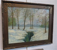 Signed Winter Painting