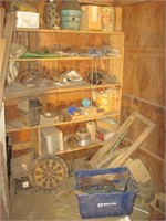 Items on & in front of Shelves in Barn