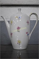 Bavarian White Floral Teapot