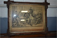 Antique President James A Garfield Family Portrait