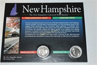 New Hampshire Colorized State Quarter P&D