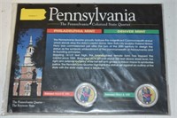 Pennsylvania Colorized State Quarter P&D