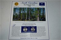 South Carolina State Quarter P&D w/ Stamps