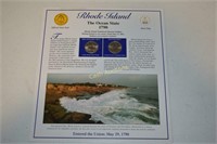 Rhode Island State Quarter P&D w/ Stamps