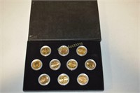 Gold & Platinum Plated (20) State Quarter Set