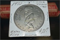 1972 Cook Island Silver Dollar